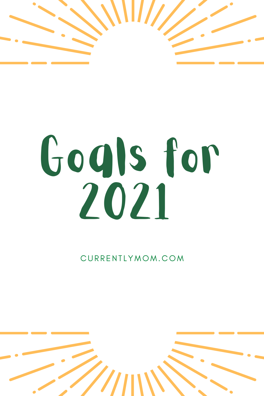 goals for 2021